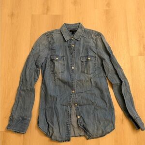 J. Crew Women’s Denim Button-Up Shirt size 4T